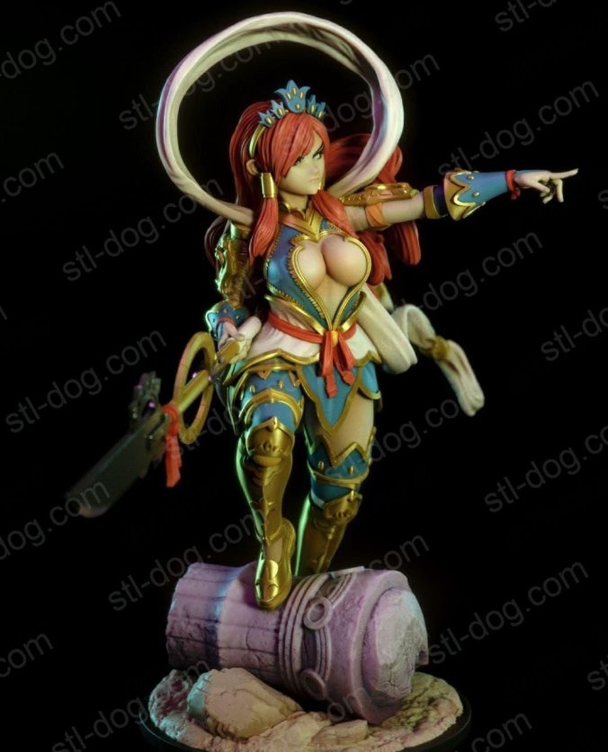 妖精的尾巴 艾尔莎·史卡雷特(Erza Scarlet Nakagami) 3D打印图纸